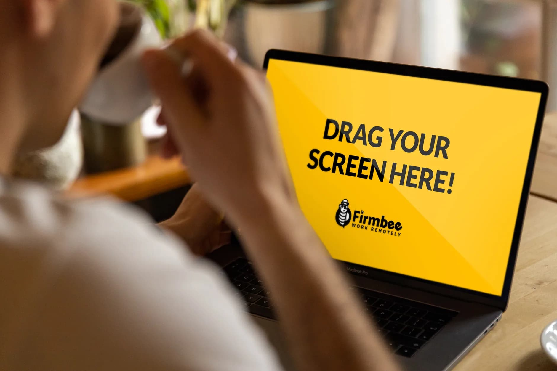 A WordPress site taking shape on a laptop screen